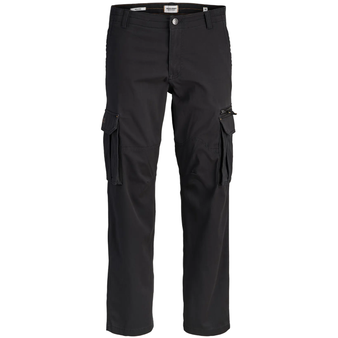 J&J Crne Muške Pantalone JPSTKANE DOVER ZIP CARGO